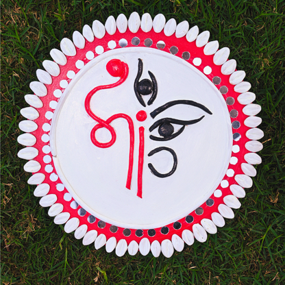 Handmade Design of Abstract With Decorate On Round cutout Mdf Plain Wood Board