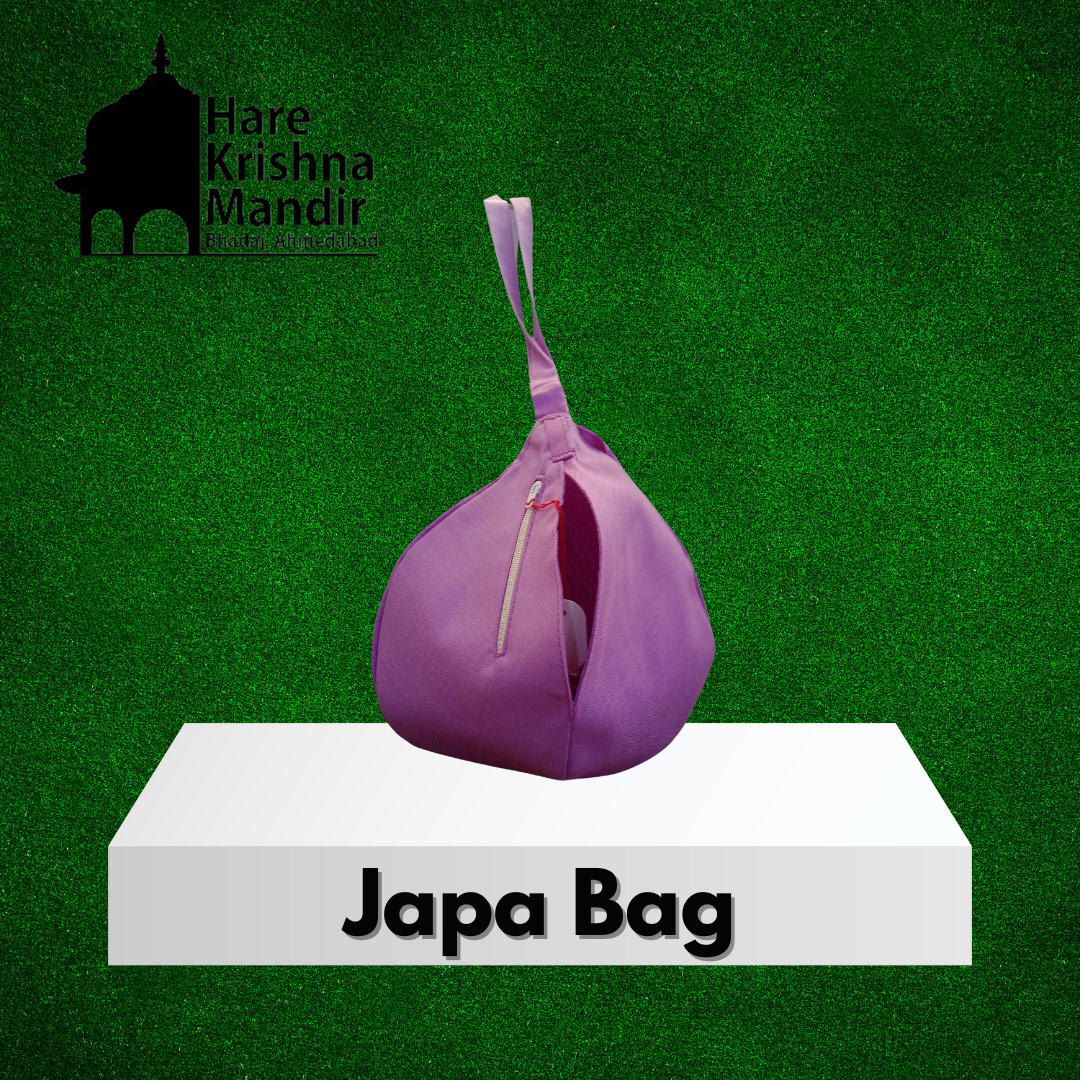 Beautiful hand made cotton japa bag, prayer bag, chanting bag, holy things, spiritual things only bag