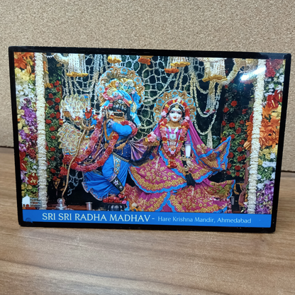 Wall Photo Frame for Home Decor | Divine Spiritual Art for Living Room, Bedroom, Or Office Decoration - Sri Sri Radha Madhav.