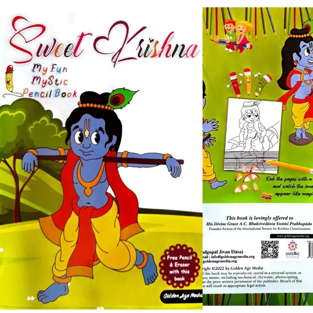 Sweet Krishna Mystic Pencil Book  (Paperback, Nandgopal Jivan Das) for children